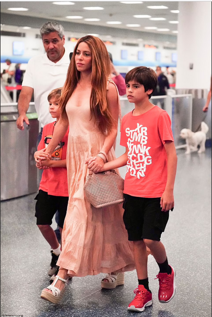 Singer Shakira steps out with her sons in Miami following tax fraud charges (photos)