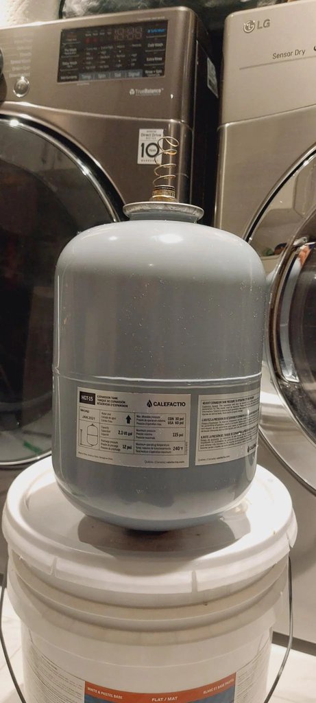 Heating system sparks attention after expansion tank comes loose