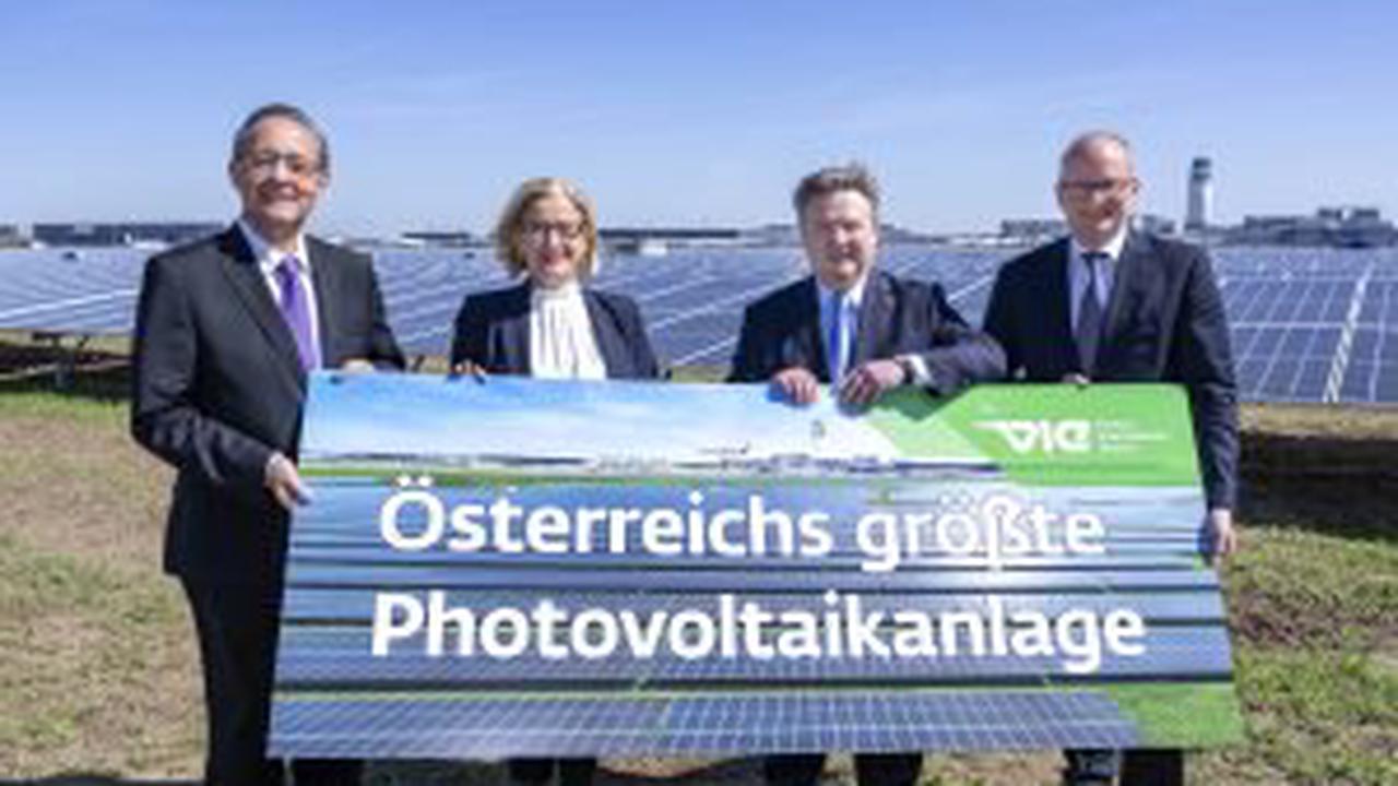 Größte Photovoltaikanlage Österreichs steht am Flughafen Wien