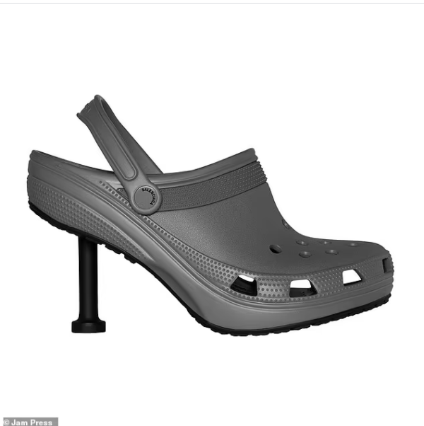 Balenciaga and Crocs team up to release stiletto heels inspired by the clogs (photos)