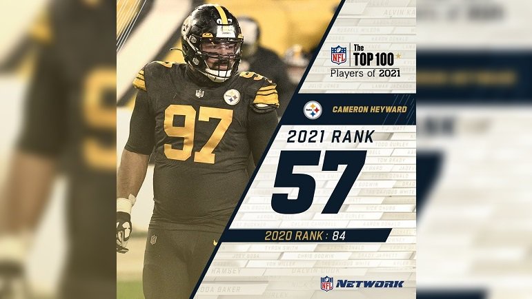 Cameron Heyward Ranked 57th In NFL Network Top 100 For ...