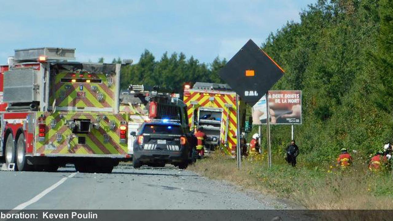 Accident suivi d'une sortie de route sur l'autoroute 73 à la hauteur de Saint-Lambert