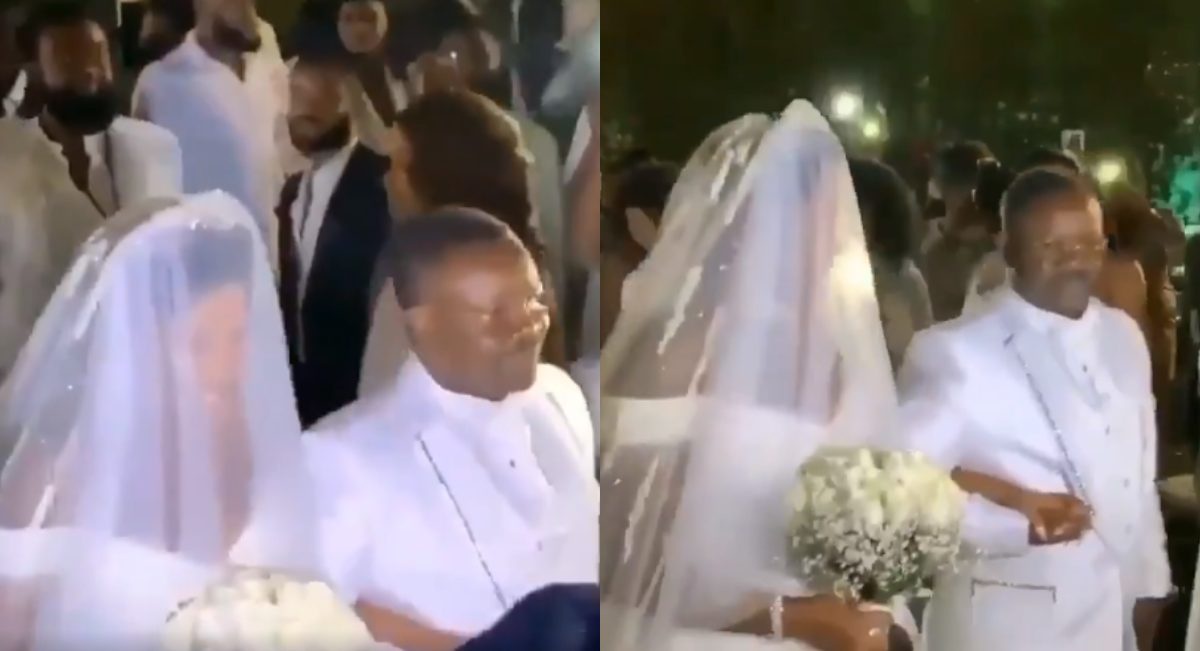 #BamTeddyDubai2019: Moment BamBam was walked down the aisle by her father (Video)