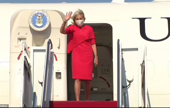 US first lady, Jill Biden touches down in Japan for the Tokyo Olympics (photos)