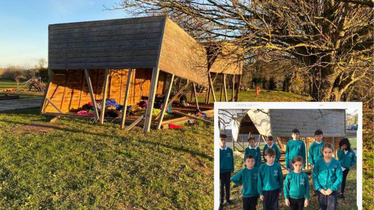 Salisbury school launches appeal after outdoor classroom flips over in storm