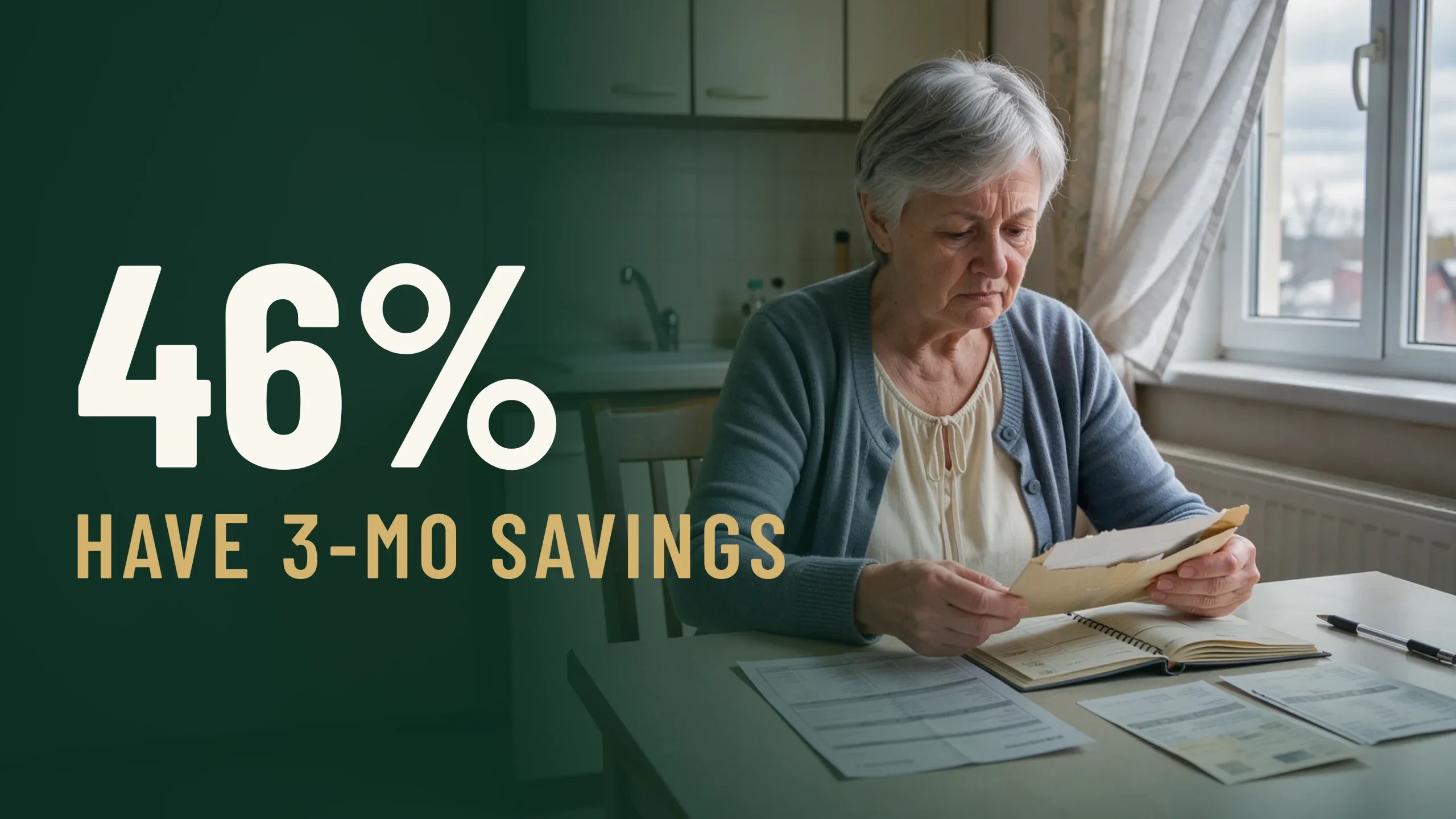 Just 46% of Americans Have Three Months of Emergency Savings. For a Retiree, Three Months Is the Wrong Number
