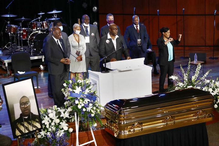  George Floyd memorial service in Minneapolis begins with T.I, Ludacris Tyrese Gibson, Kevin Hart and others in attendance (Photos)