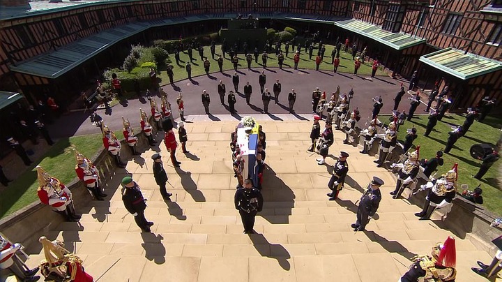  The Queen wipes away tears at Prince Philip