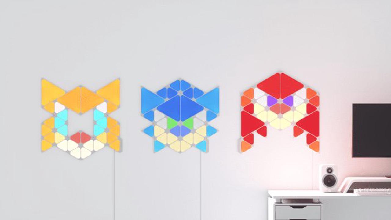 Nanoleaf Shapes Starter Kit (32 Lichtpaneele mit 16 Mio. Farben) – Sonic Edition – für 229€ (statt 299€)