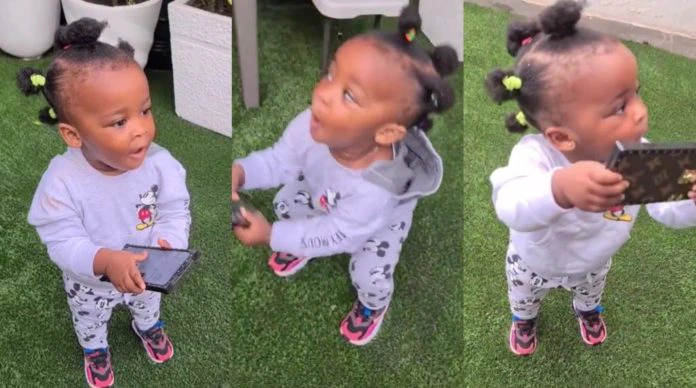 McBrown’s Daughter, Baby Maxin Gives Adorable Performance Of ‘Say Cheese’ By Kidi - Video