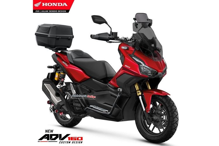 Rendering Honda ADV 160 karya Julak Sendie Design 