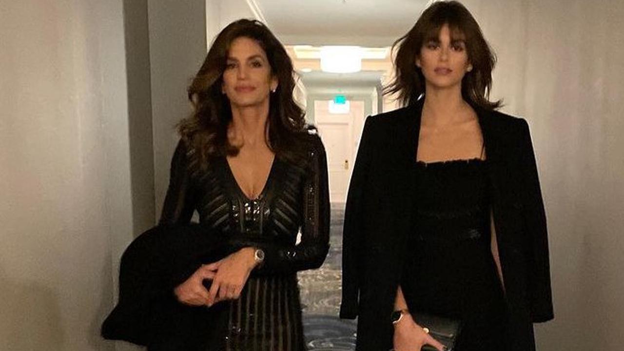 Kaia Gerber and lookalike mom Cindy Crawford enjoy night out as ex Pete Davidson moves on with Kim Kardashian