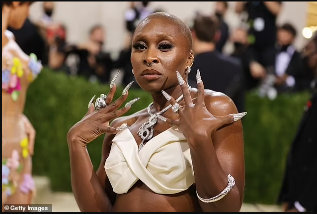 British-Nigerian actress, Cynthia Erivo reveals she flew her nail tech to perfect her striking looks for 2021 Met Gala (photos)