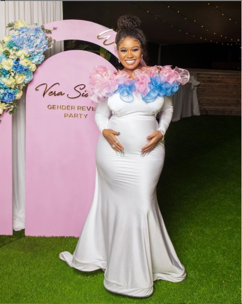 Pregnant Vera Sidika Shares Photos From Her All White Gender Reveal