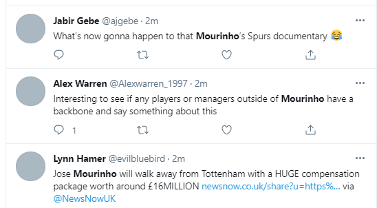 Football fans react to Jose Mourinho