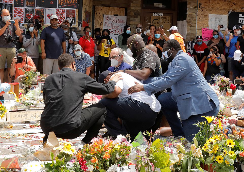 Terrence Floyd told those looting and rioting their actions would 'not bring his brother back' and implored people to take their frustrations to the voting booths