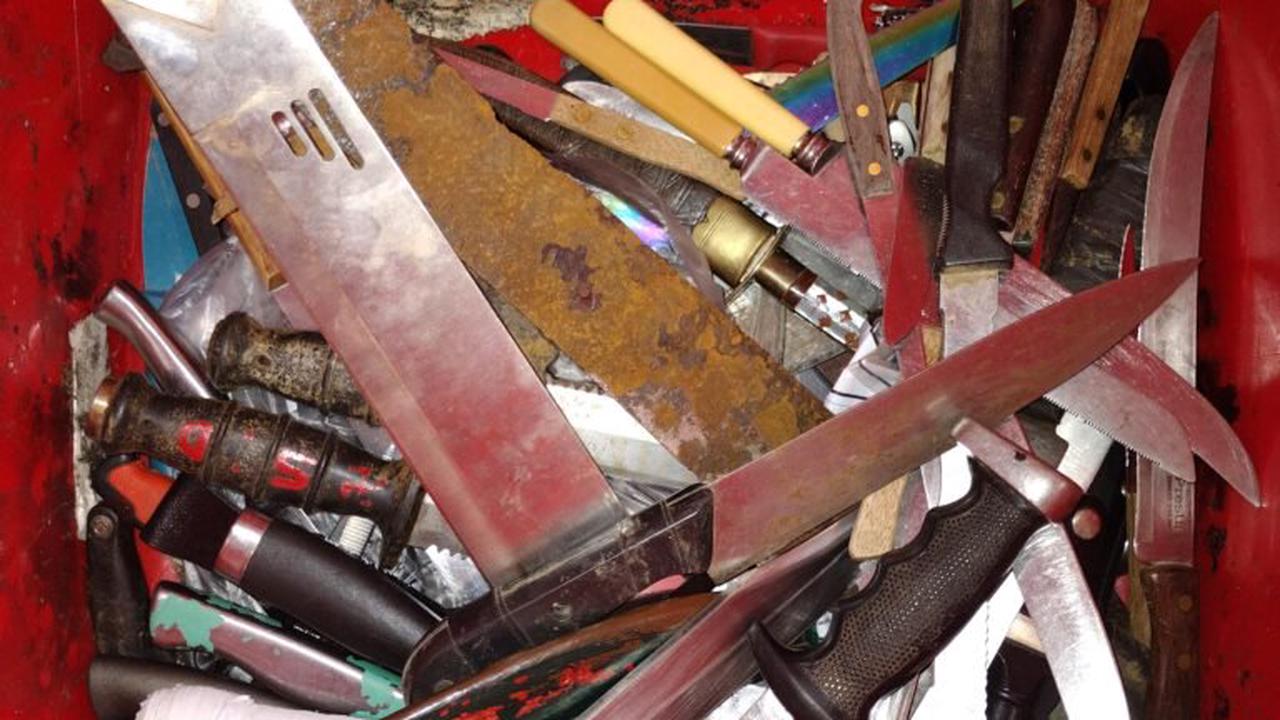 Hundreds of weapons recovered in police operation