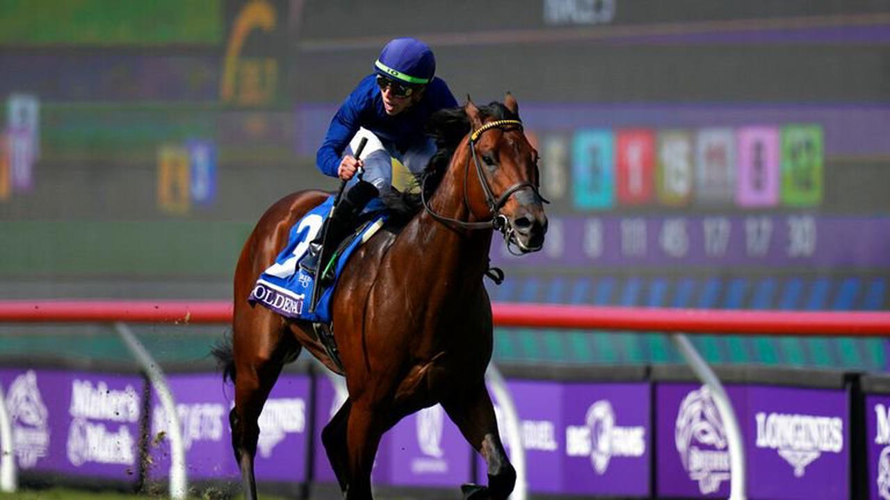 Breeders' Cup Turf Sprint Golden Pal leads from start to finish in