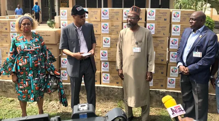 RCCG donates COVID-19 relief materials to Lagos