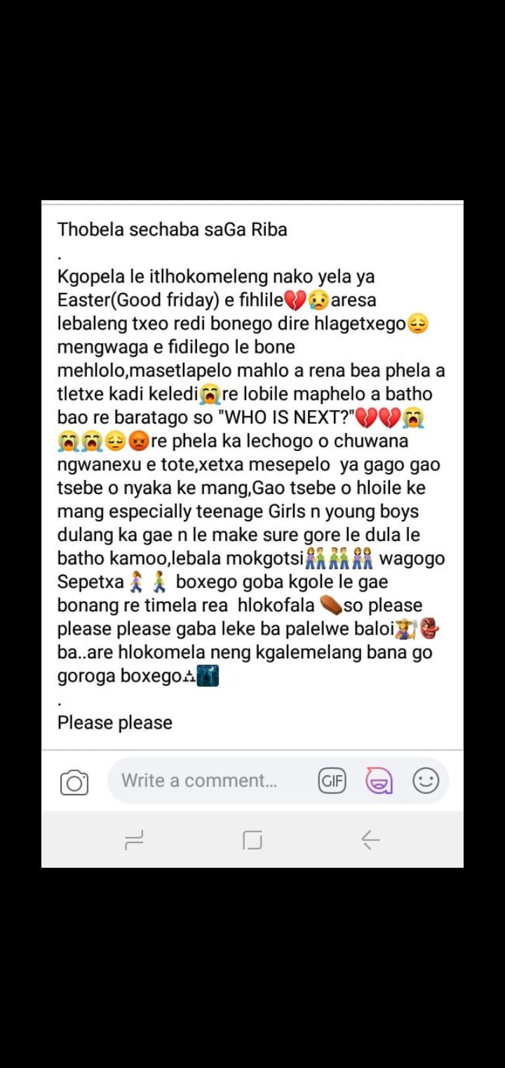 People In The Village Of Ga Riba Are Scared And They Need A Very Strict Protection From The Governme Opera News