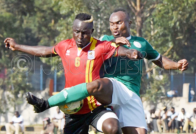  ganda ranes idfielder onny awejje  in action against adagascar during an international friendly at tar imes stadium ugogo on ctober 42017 hoto by palanyi sentongo