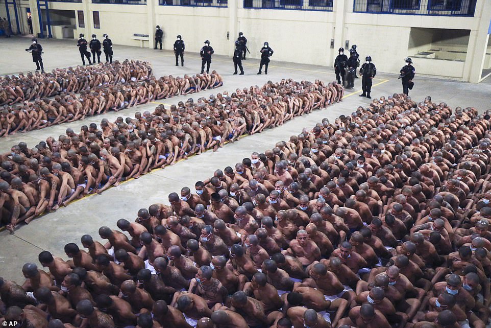 At least they're wearing masks! El Salvador authorities ignore ...