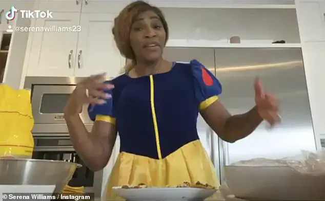 Another dress up: Earlier in the week, the Tennis champion shared a Tik Tok video dressed as Snow White