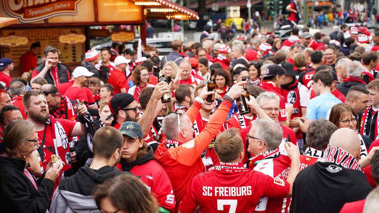 Freiburg-Fans verhöhnen Hertha-Jungen vorm DFB-Pokalfinale