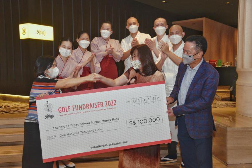 Sushi restaurant chain Shinji by Kanesaka donates $100k to ST School Pocket Money Fund