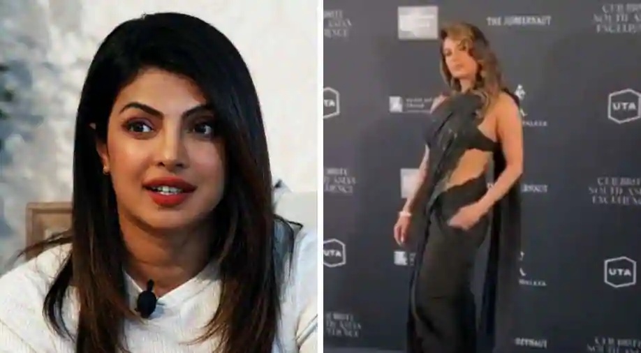 Priyanka Chopra Stuns In A Black Saree At Pre Oscars Bash See Pics Videos Opera News