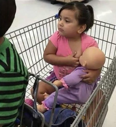 breast feeding baby doll