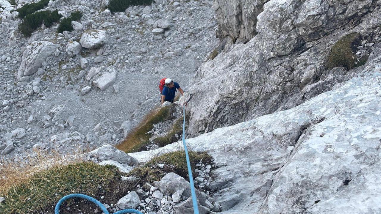 Klettertour "Logic Line" auf die Schärtenspitze in den Berchtesgadener Alpen
