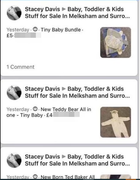 Mother who left baby to die at home while she went shopping takes to Facebook to sell the dead?child