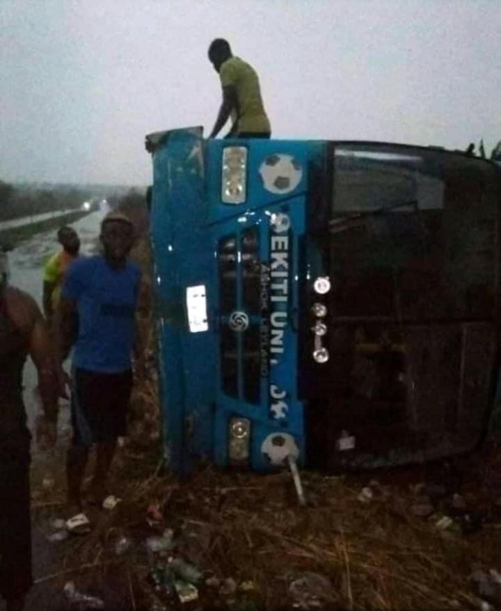 Ekiti United players involved in auto crash