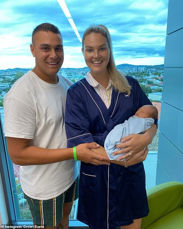 We Love You So Much Netballer Gretel Bueta Welcomes Her First Child A Baby Boy With Her Husband Niko Opera News
