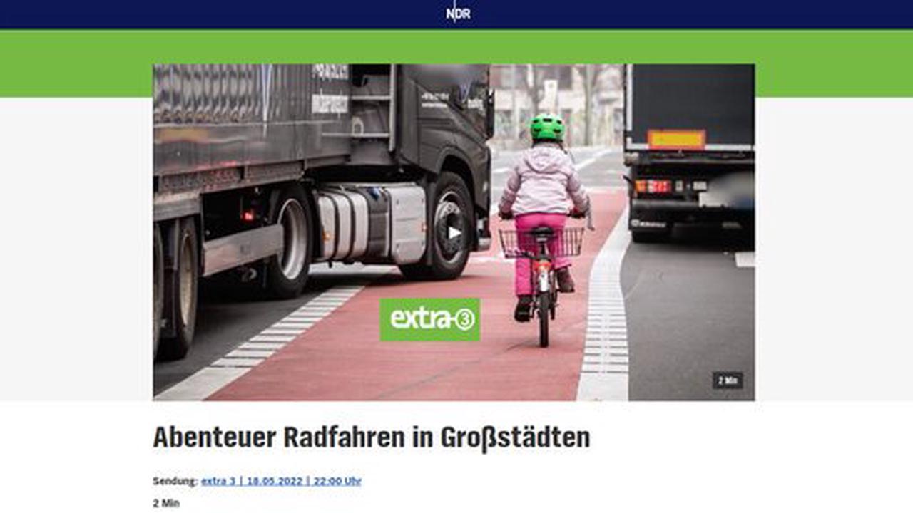 Video NDR extra-③: Abenteuer Radfahren in Großstädten - oder "Squid Game"?