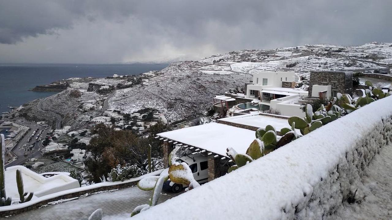 Griechenland: Schulen müssen wegen starkem Schneefall schließen