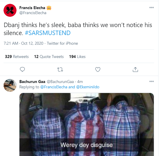 Angry Nigerians call out Dban