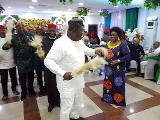 Governor Ugwuanyi hosts ex-president Goodluck Jonathan in Enugu
