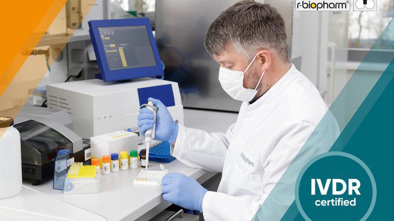 R-Biopharm ist IVDR-zertifiziert - Qualitätsmanagementsystem des Biotechnologieunternehmens entspricht der neuen Europäischen Verordnung für In-vitro-Diagnostika