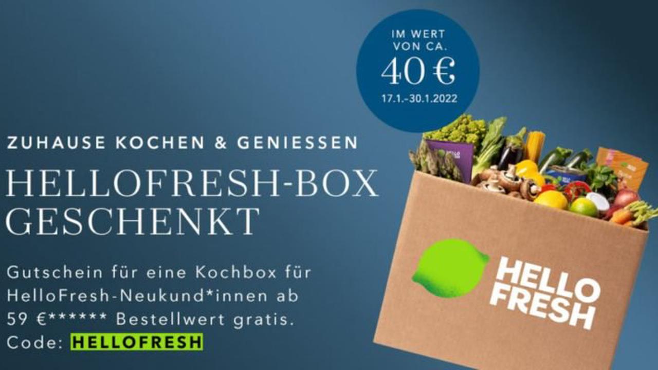 Gratis HelloFresh-Kochbox zur Bestellung bei Douglas (MBW: 59€)