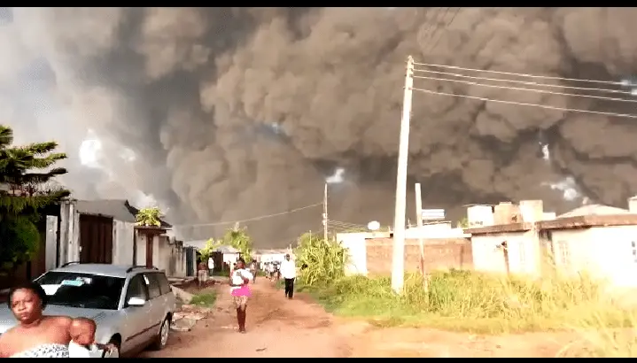 Pipeline explosion in Lagos