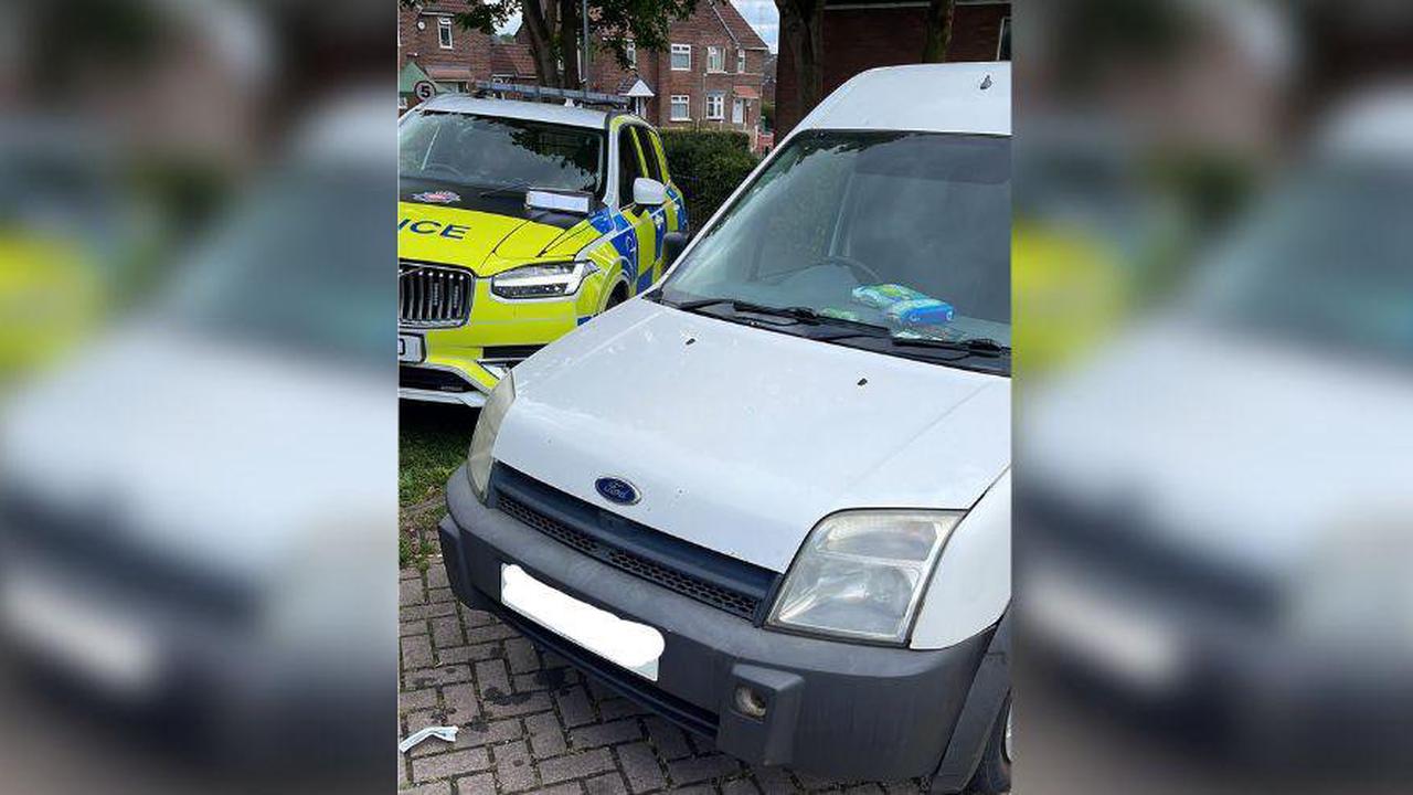 Van seized, driver arrested for driving offences in Oldham