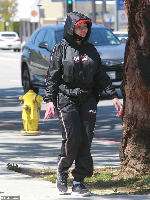 The source added: 'Whoever Chyna was yelling over the phone at as she left the bank was getting an earful. She may be small but she is fierce!'