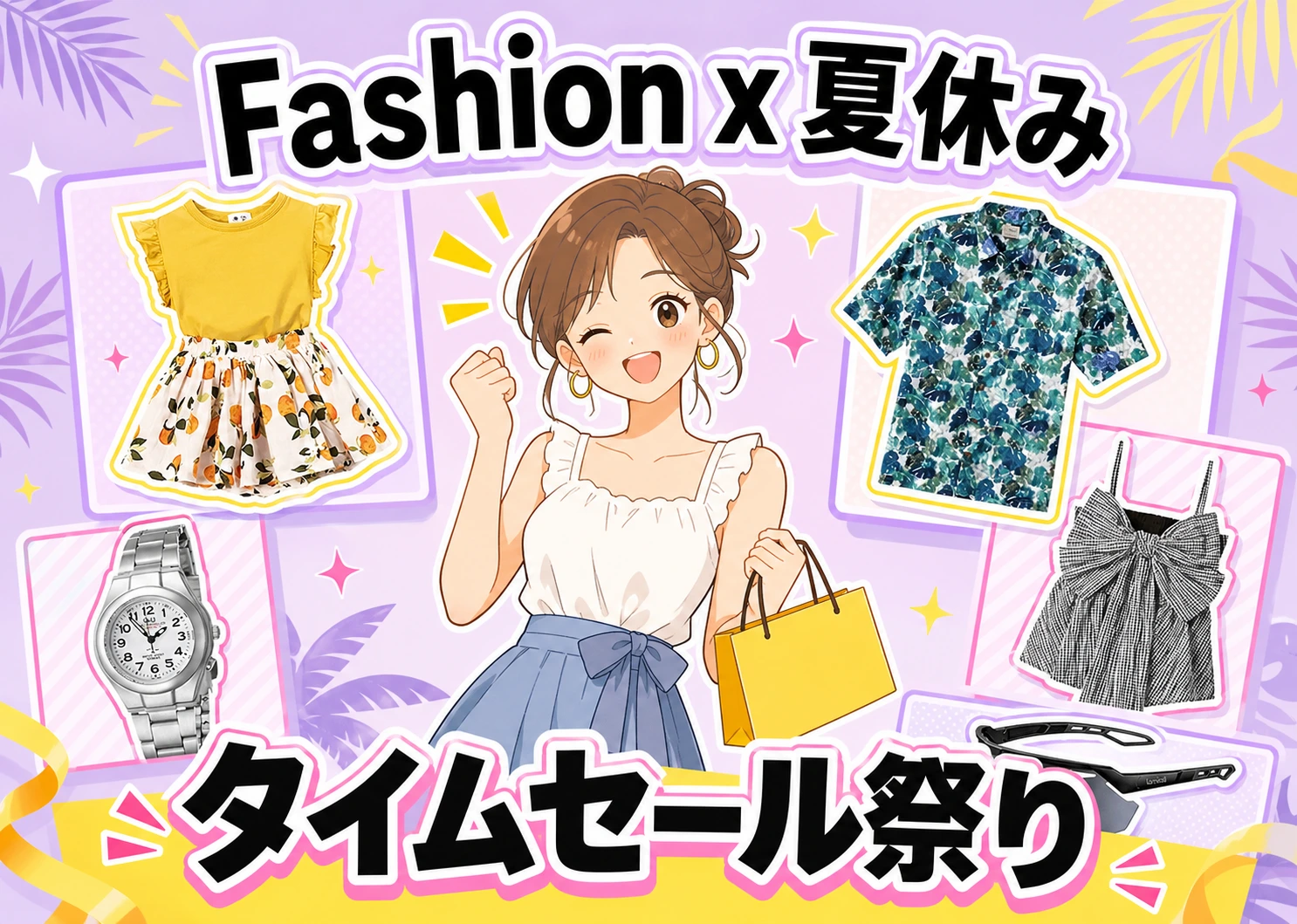 Fashion x 夏休み タイムセール祭り