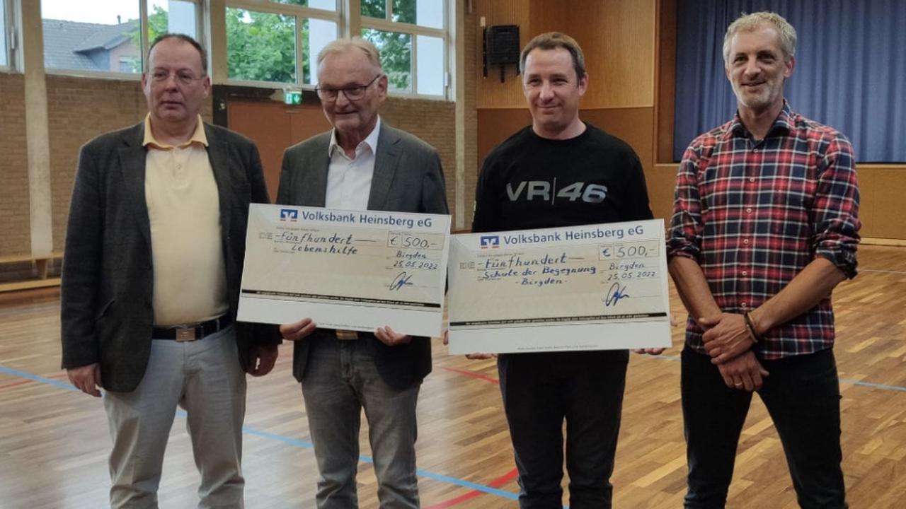 Spendenübergabe und Mitgliederversammlung beim Tischtennisverein Gangelt-Birgden
