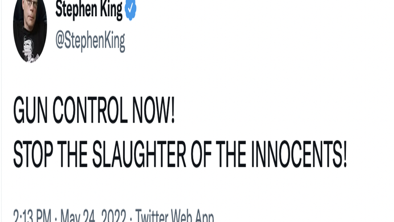 Stephen King passionately calls for ‘gun control now’ following Uvalde school shooting