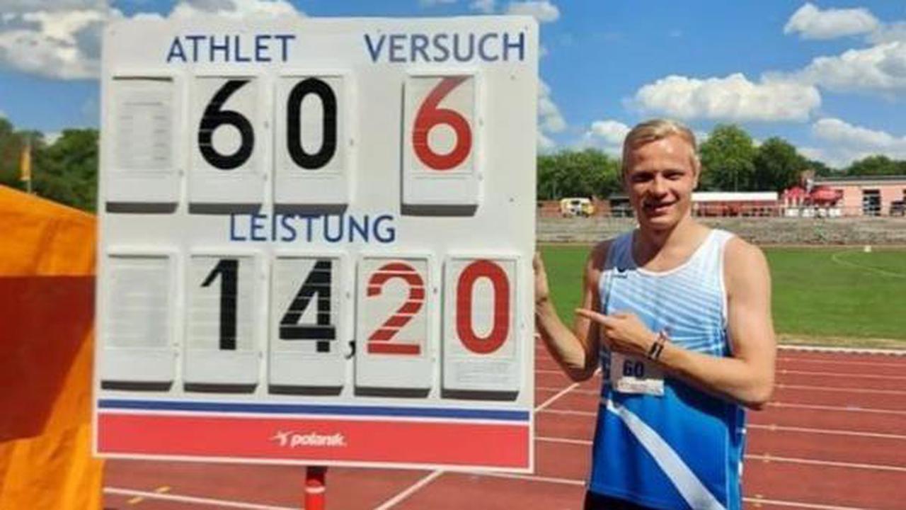 Titel bei Leichtathletik-Landesmeisterschaften: BTB-Dreispringer pulverisiert seine Bestmarke