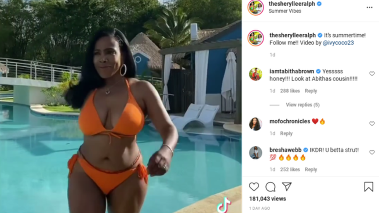 Come On Bawdy Sheryl Lee Ralph Brings Fans To Their Feet With Bikini Look A...