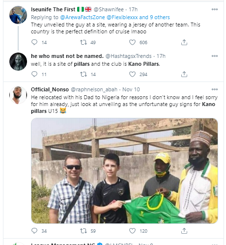 Hilarious reactions as Kano Pillars sign young American-born football player who relocated to Nigeria with his parents 